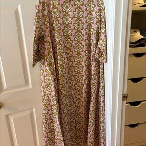 NEW WITH TAGS La DoubleJ Pink and Green Kaftan